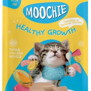 Moochie Healthy Growth Tuna & Chicken Mousse Kitten Wet Cat Food 85g