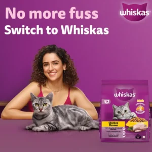 Whiskas Adult Chicken Flavour Dry Cat Food 1.2kg
