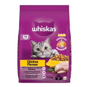 Whiskas Adult Chicken Flavour Dry Cat Food 1.2kg