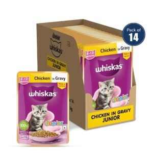 Whiskas Junior Chicken in Gravy Wet Cat Food 80g
