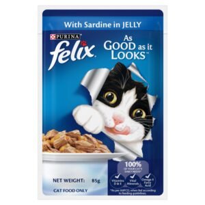 Purina Felix Sardine in Jelly Adult Wet Cat Food 85g