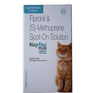 Intas Nayflee Plus Flea & Tick Spot-On Solution for Cats 0.5ml
