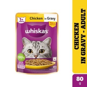 Whiskas Chicken in Gravy Wet Cat Food 80g